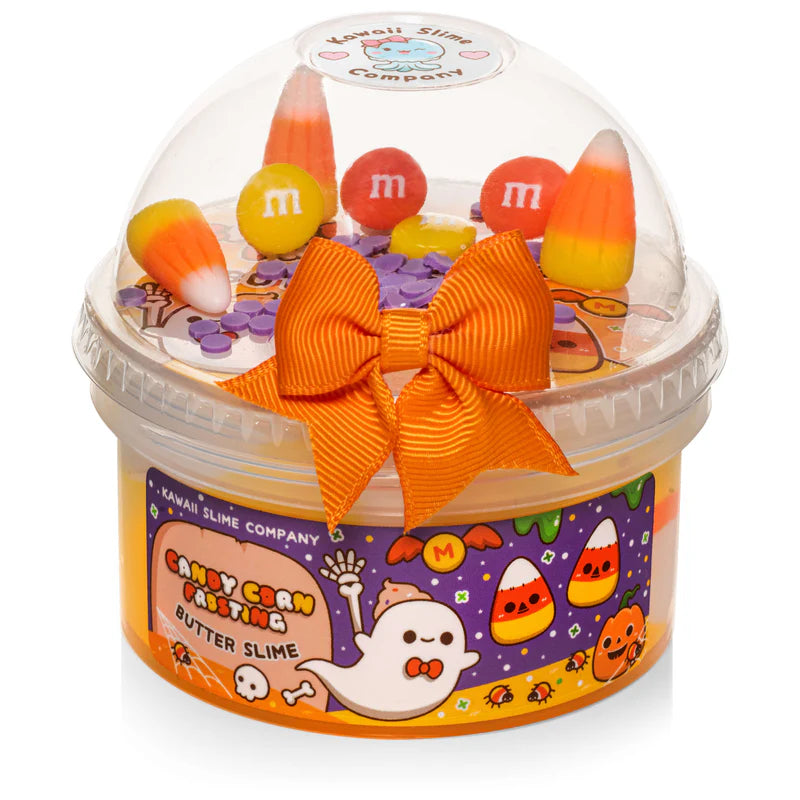 Candy Corn Frosting Butter Slime by Kawaii Slime Company