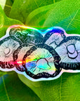 Shiitake Mushroom Vinyl Sticker by Menmin Made