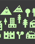 Our Town Glow in the Dark Stickers by Gloplay