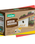 Sparkjump Modern Birdhouse Woodworking Kit packaging on a white background