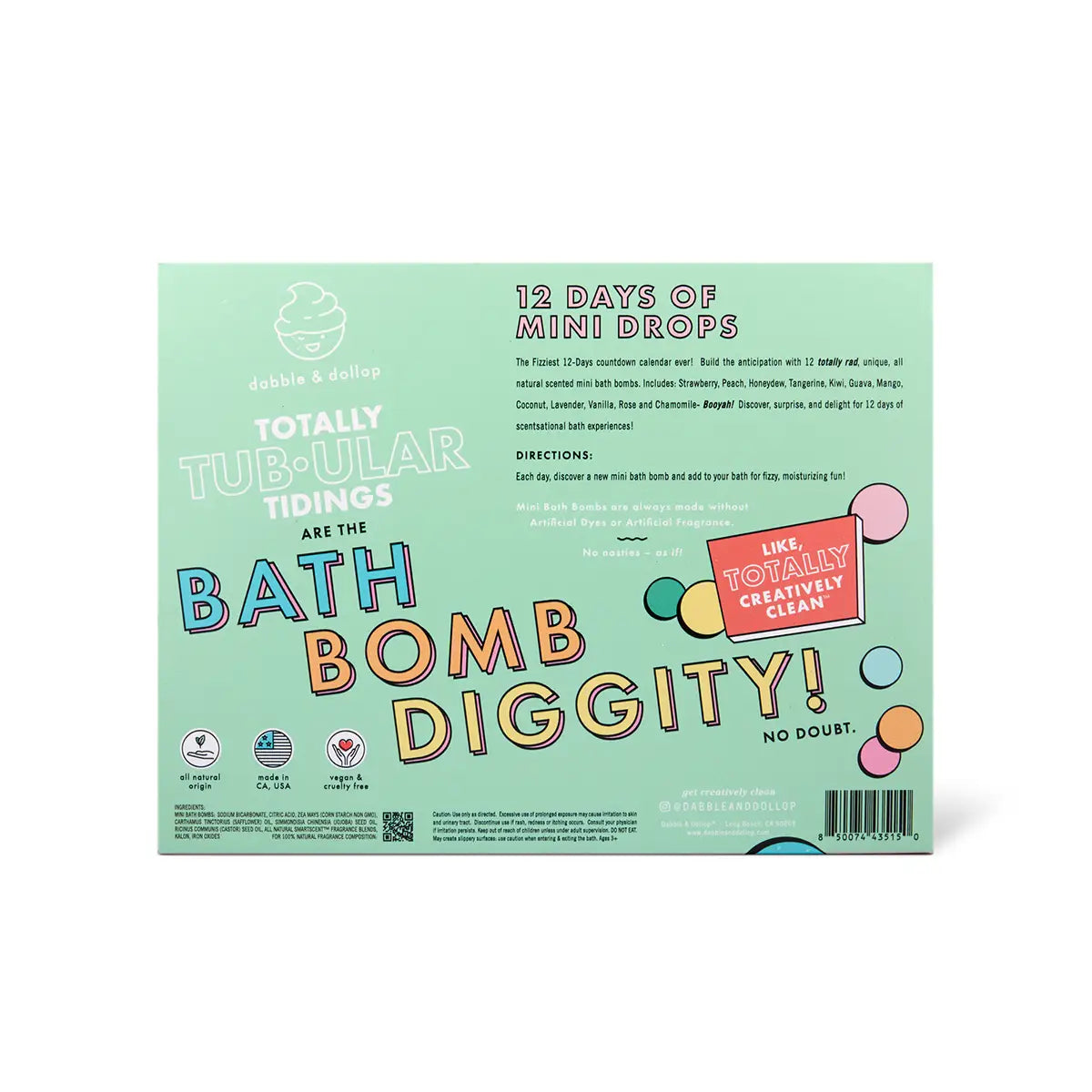 12 Days of Bath Bombs Advent Calendar by Dabble & Dollop
