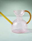 Pink Glass Watering Can