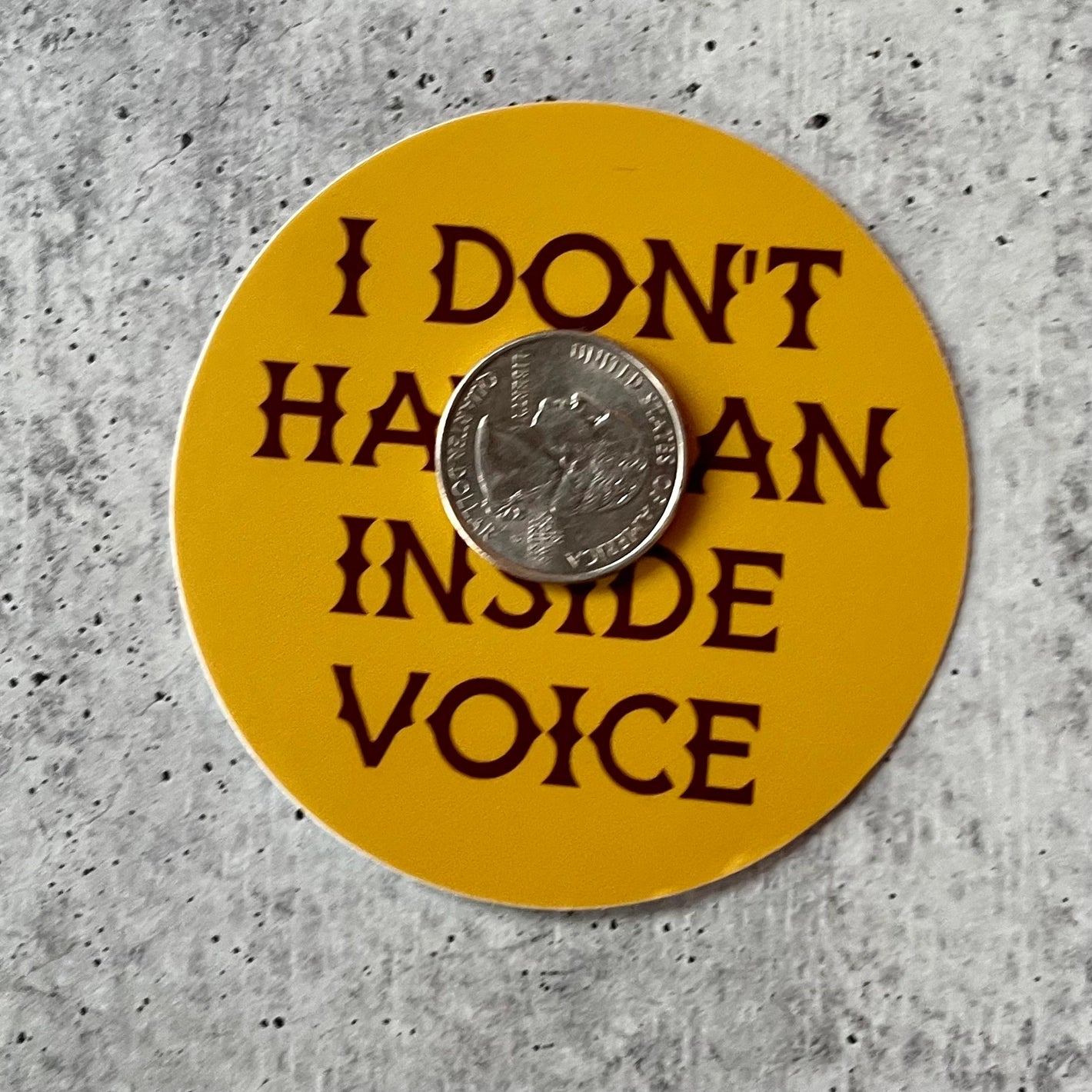 Inside Voice Sticker by The Silver Spider