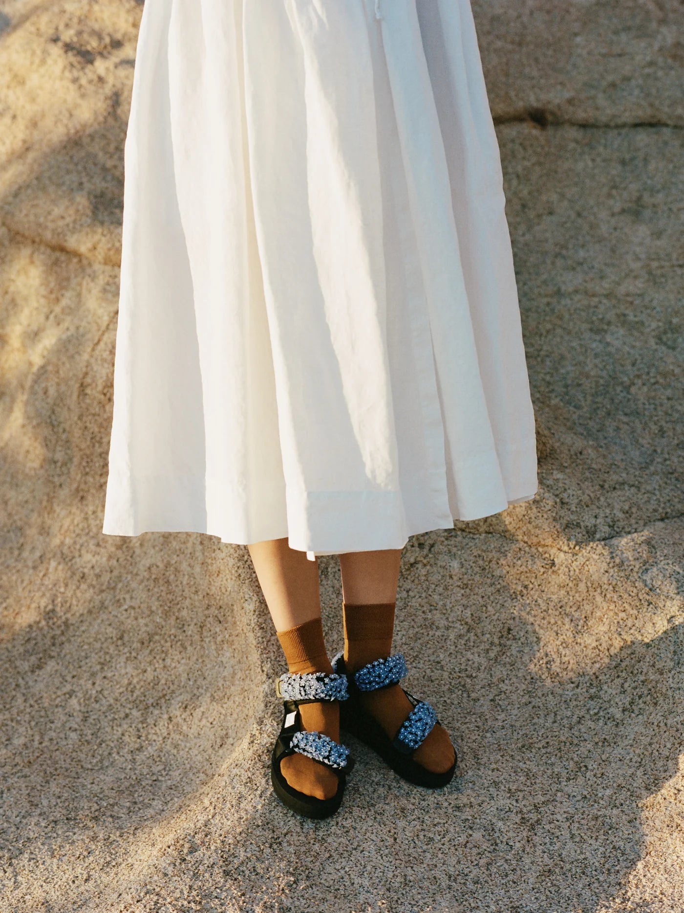 Trouser Crew Socks in Dk Ochre by Hansel from Basel