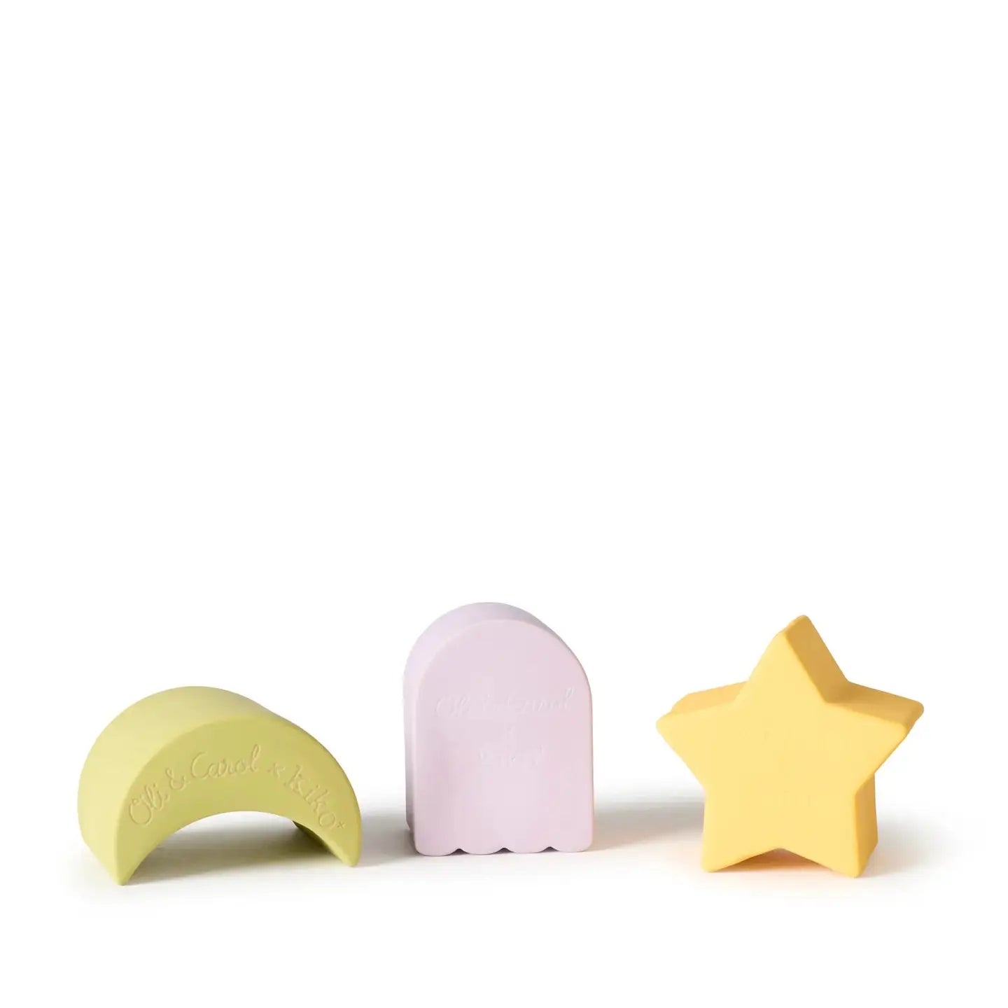 Kiko X Oli & Carol 3 Geometric Figures Baby Stacking Toy Blocks - Star Set by Kiko+gg