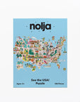 See the USA! Puzzle - 100 large pieces by Nolja Play