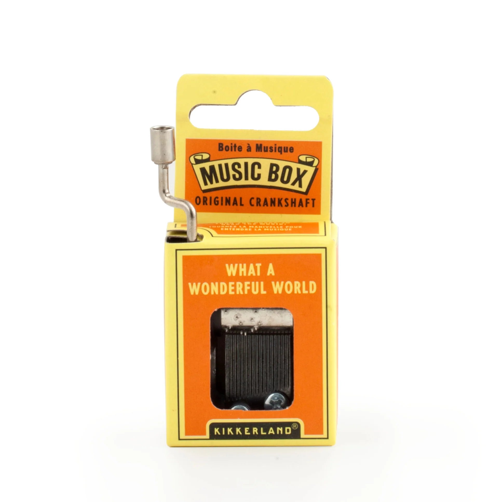 What a Wonderful World Crank Music Box by Kikkerland