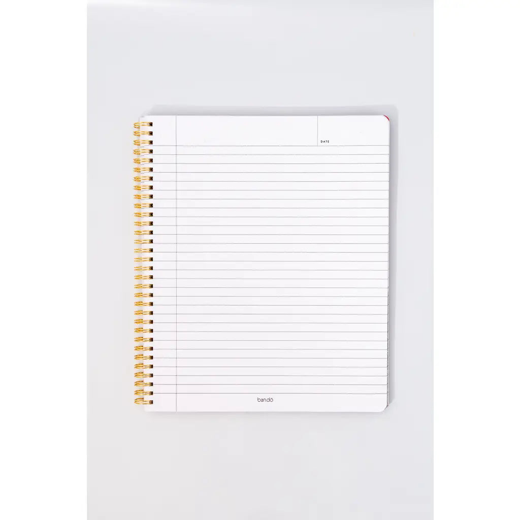 Floral Stripe Large Notebook by ban.dō