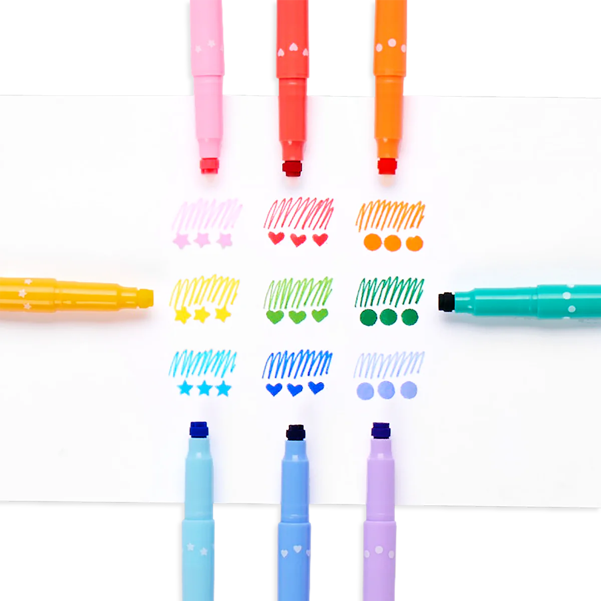 Confetti Stamp Double-Ended Markers by Ooly