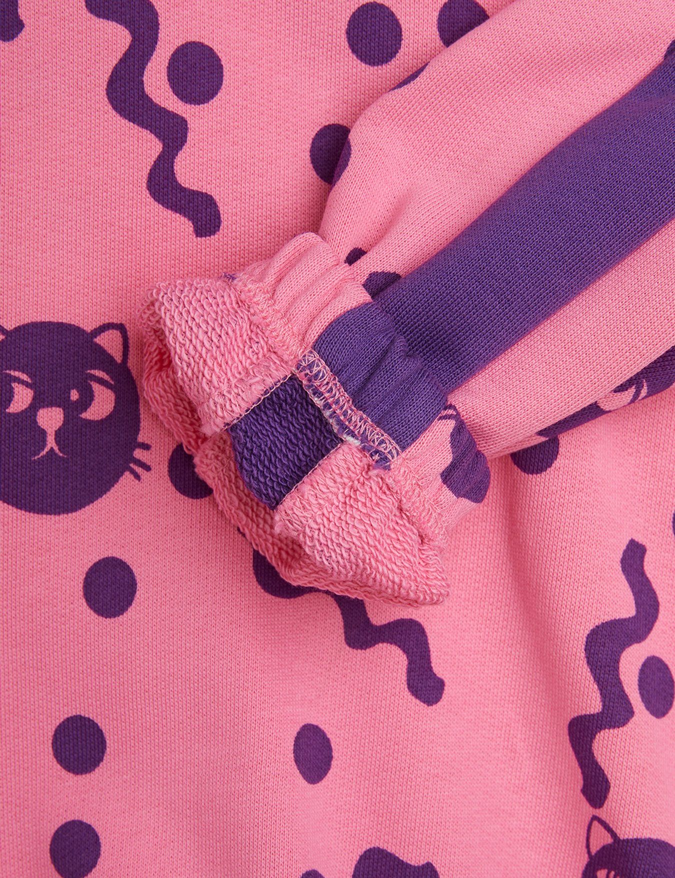 SALE Squiggly Cats Sweatshirt-Pink by Mini Rodini