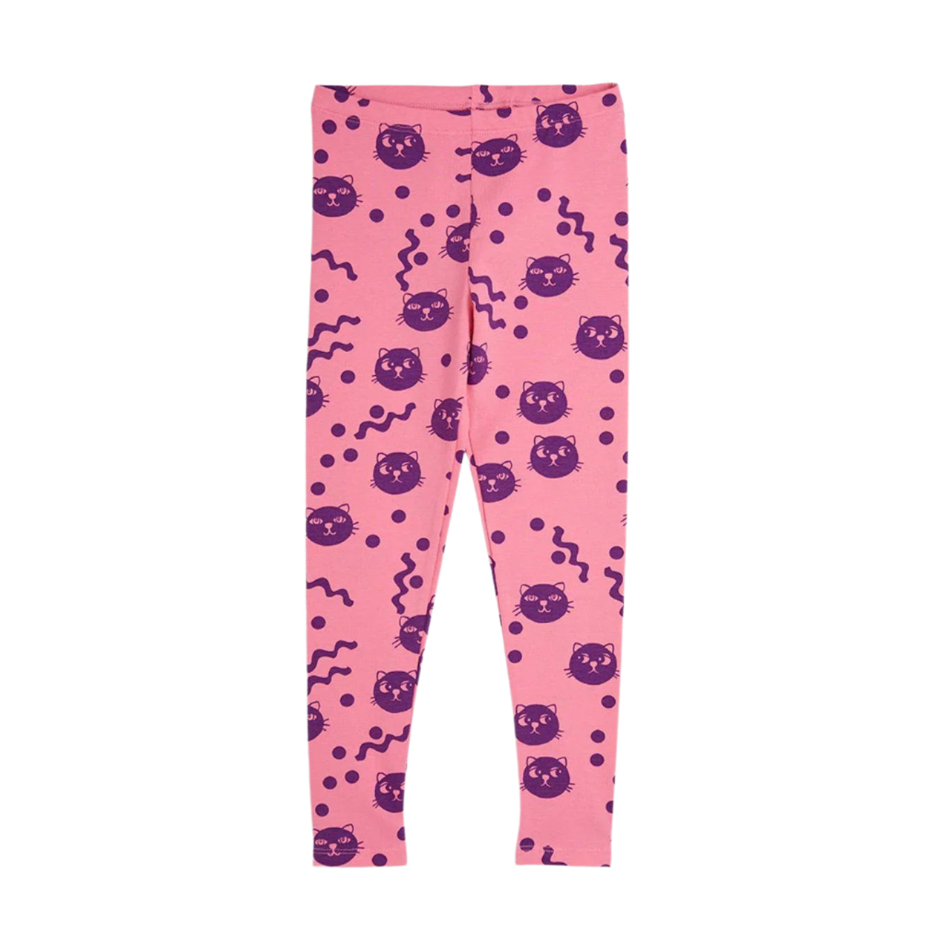 SALE Squiggly Cats Leggings-Pink by Mini Rodini
