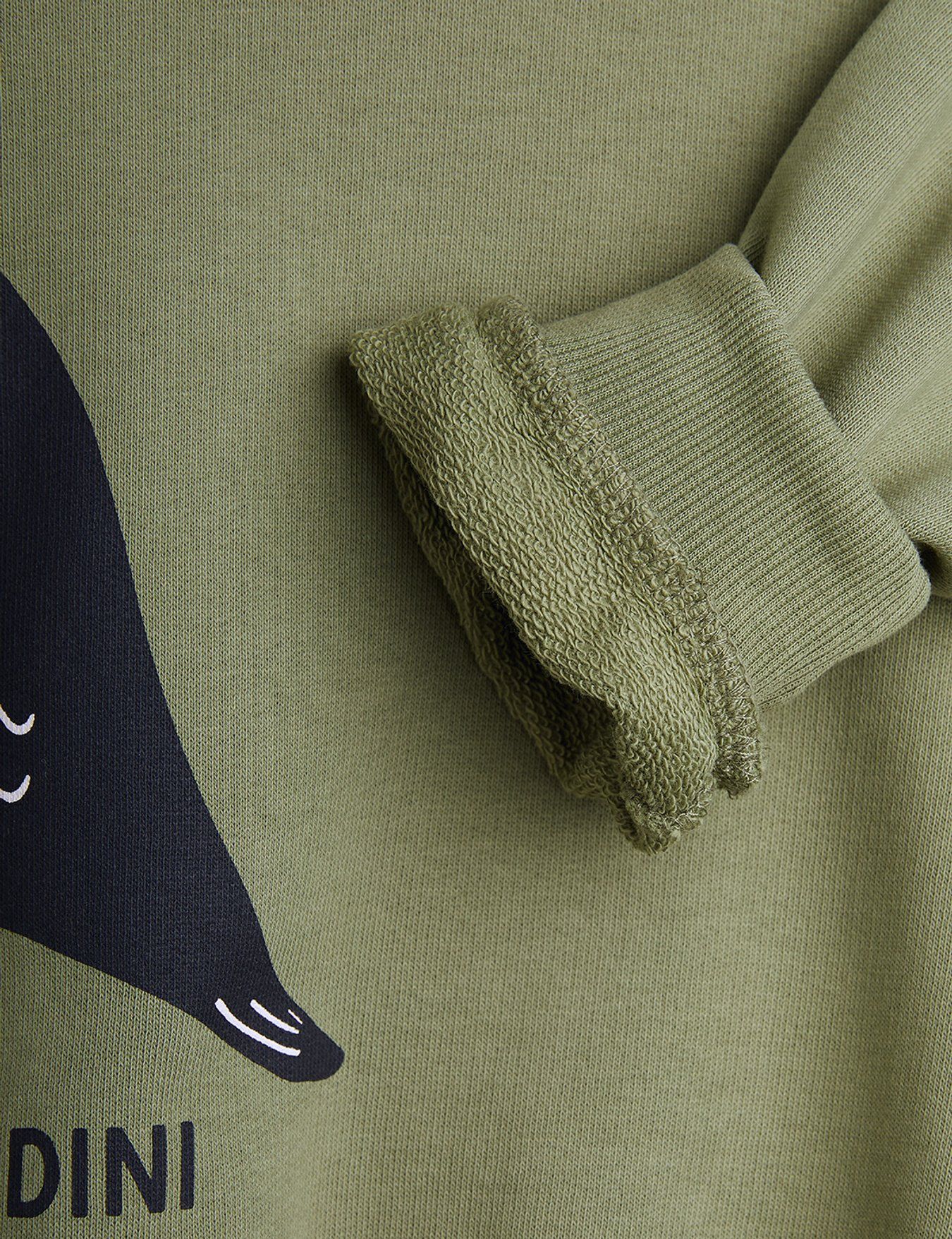 Green Blackbird Sweatshirt by Mini Rodini