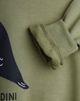 Green Blackbird Sweatshirt by Mini Rodini