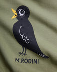 Green Blackbird Sweatshirt by Mini Rodini