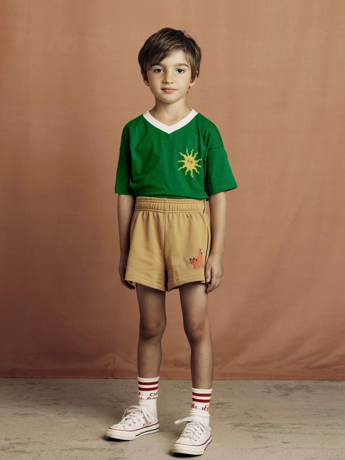 Beige Camp Rodini Sweatshorts by Mini Rodini