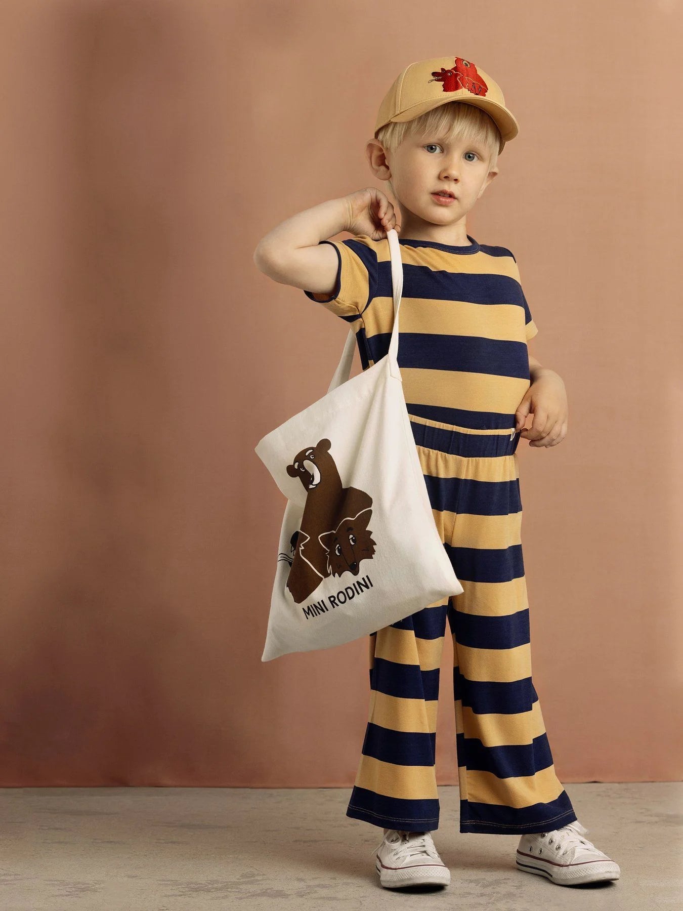 Block Stripe Pants by Mini Rodini