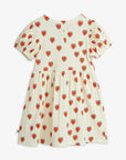 White Outlined Heart Dress by Mini Rodini