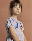 Purple Birds Dress by Mini Rodini