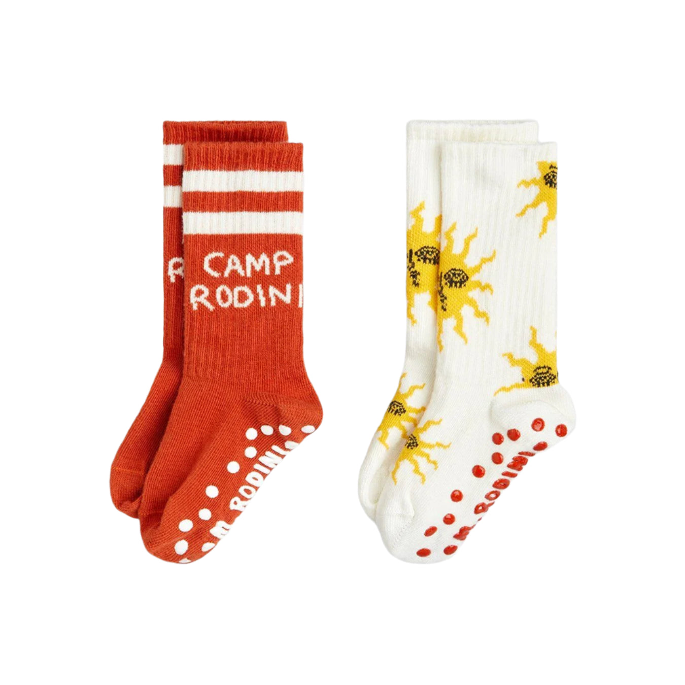 Sun 2-Pack Anti-Slip Socks by Mini Rodini