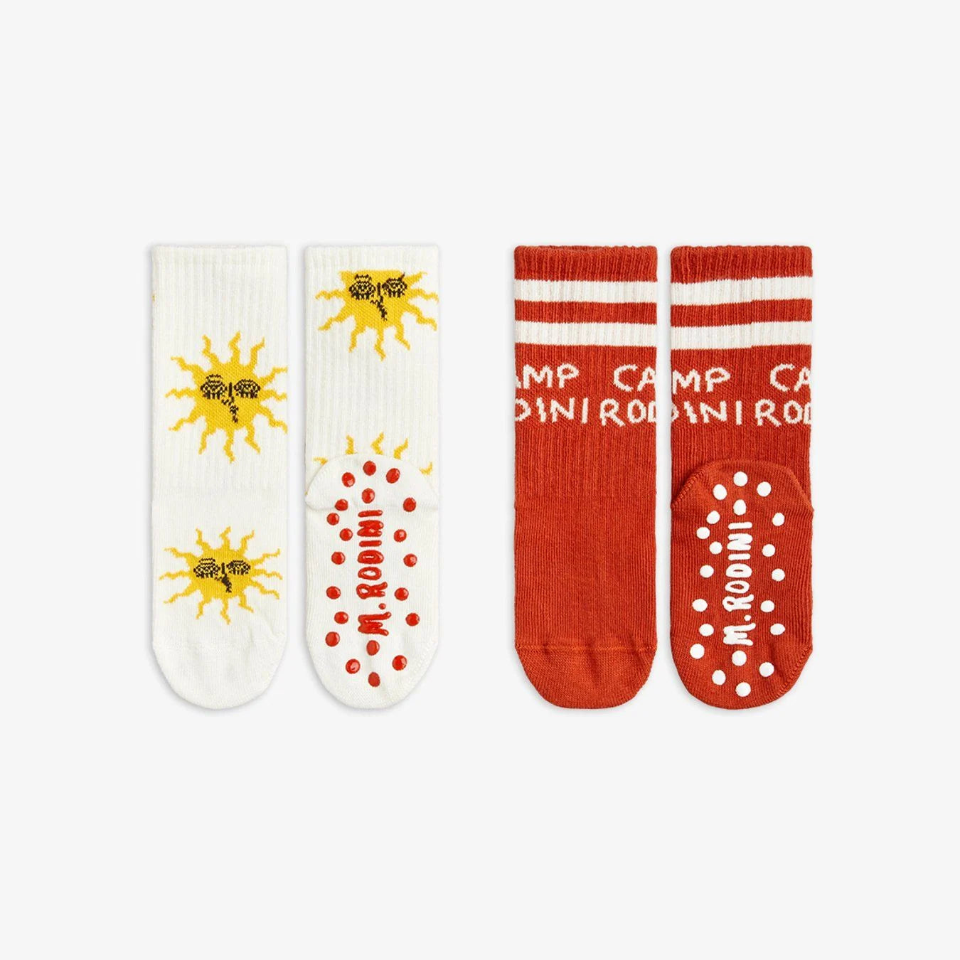 Sun 2-Pack Anti-Slip Socks by Mini Rodini