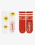 Sun 2-Pack Anti-Slip Socks by Mini Rodini