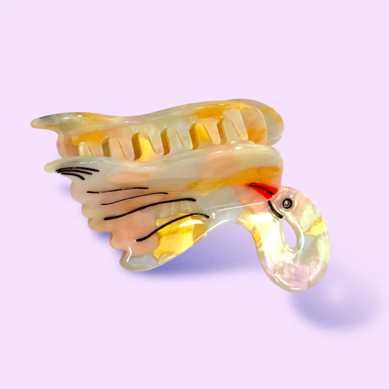 Egret Hair Claw by Carolyn Suzuki