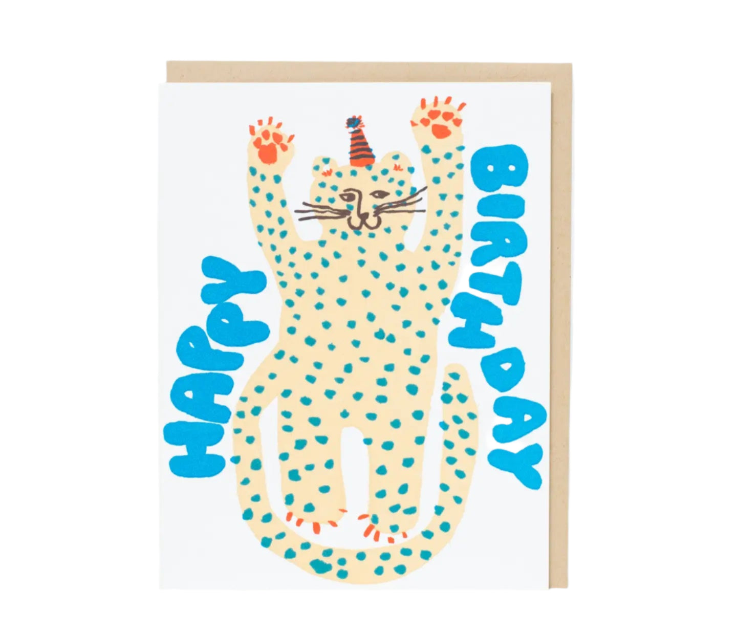 Party Cheetah Birthday Card by Egg Press