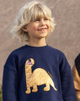 Dino Application Sweatshirt by Mini Rodini