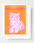 Slay Gurl Risograph Card by Yellow Owl Workshop