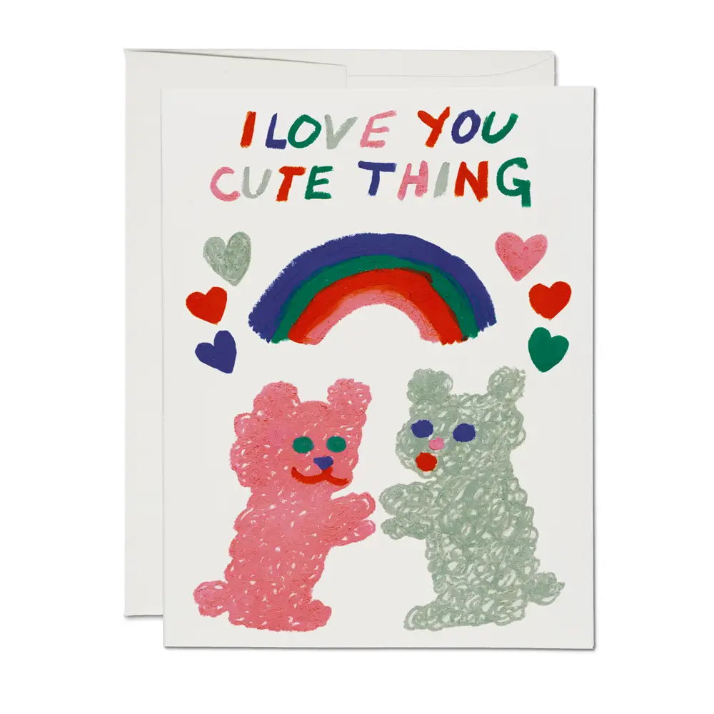I Love You Cute Thing Card by Red Cap Cards
