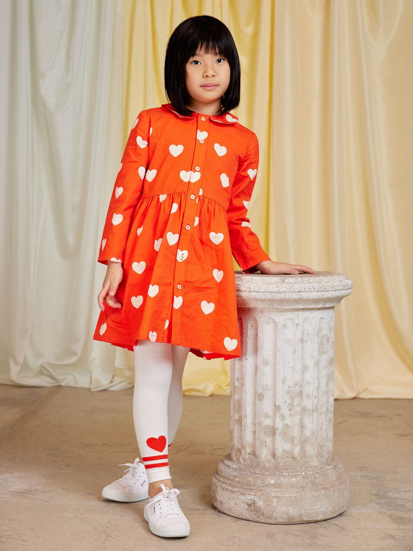 mini rodini heart dress Hearts Woven Dress
