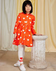 Hearts Woven Dress by Mini Rodini