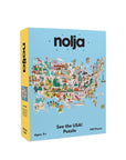 See the USA! Puzzle - 100 large pieces by Nolja Play