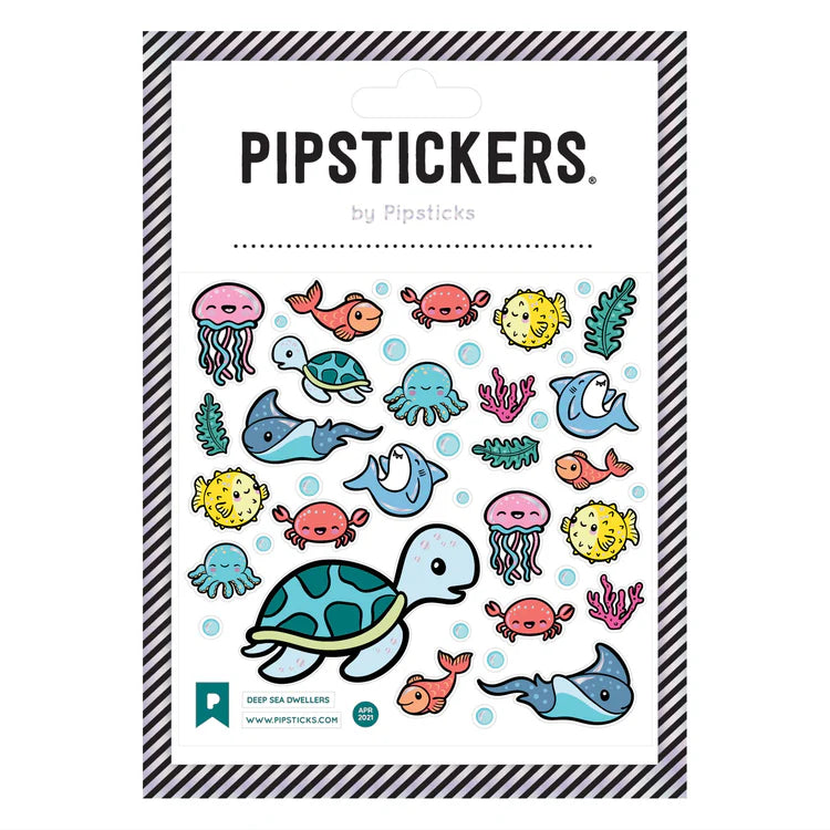 Deep Sea Dwellers Stickers by Pipsticks