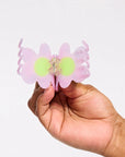 Flower Hair Claw in Shimmer