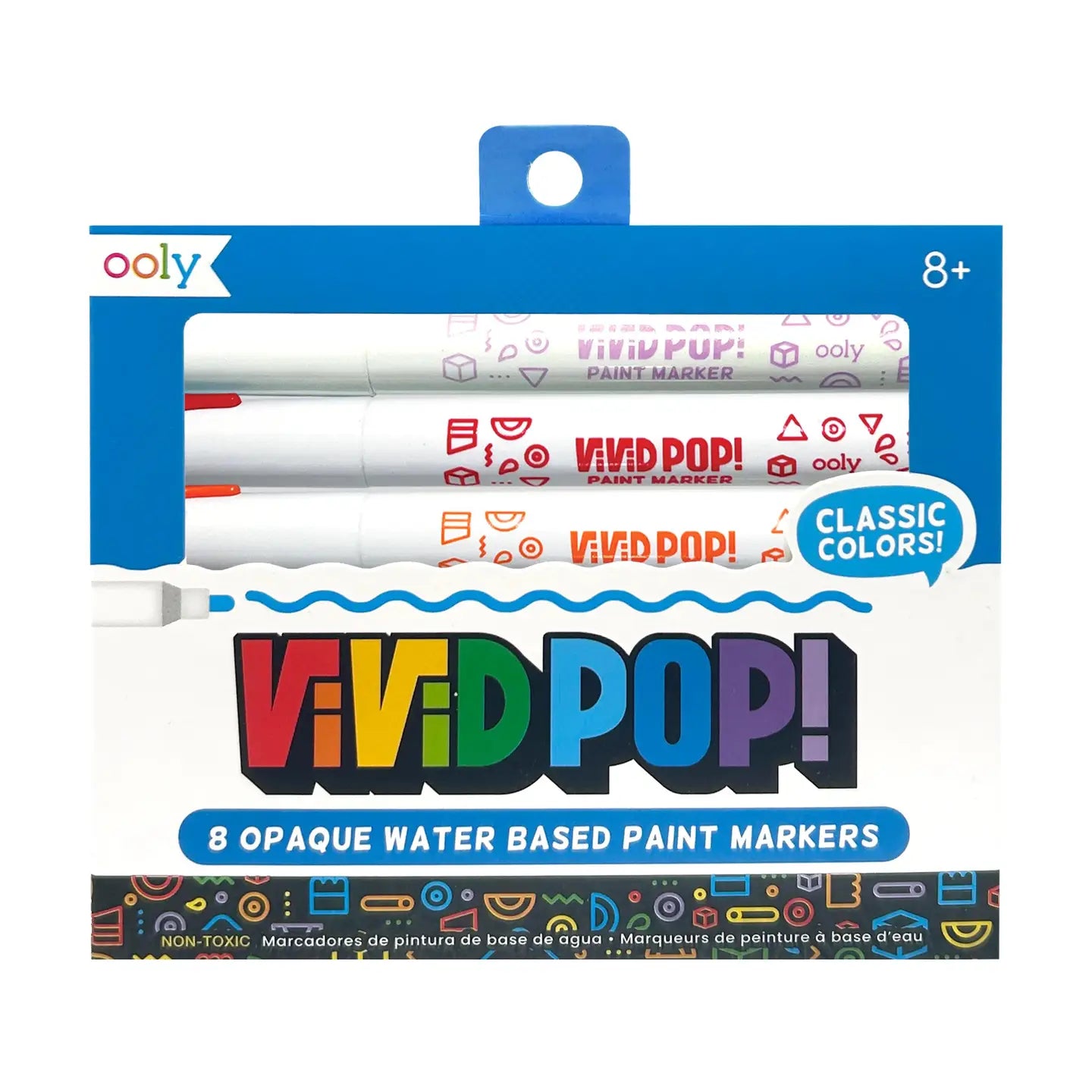 Classic Vivid Pop! Water Based Paint Markers by Ooly