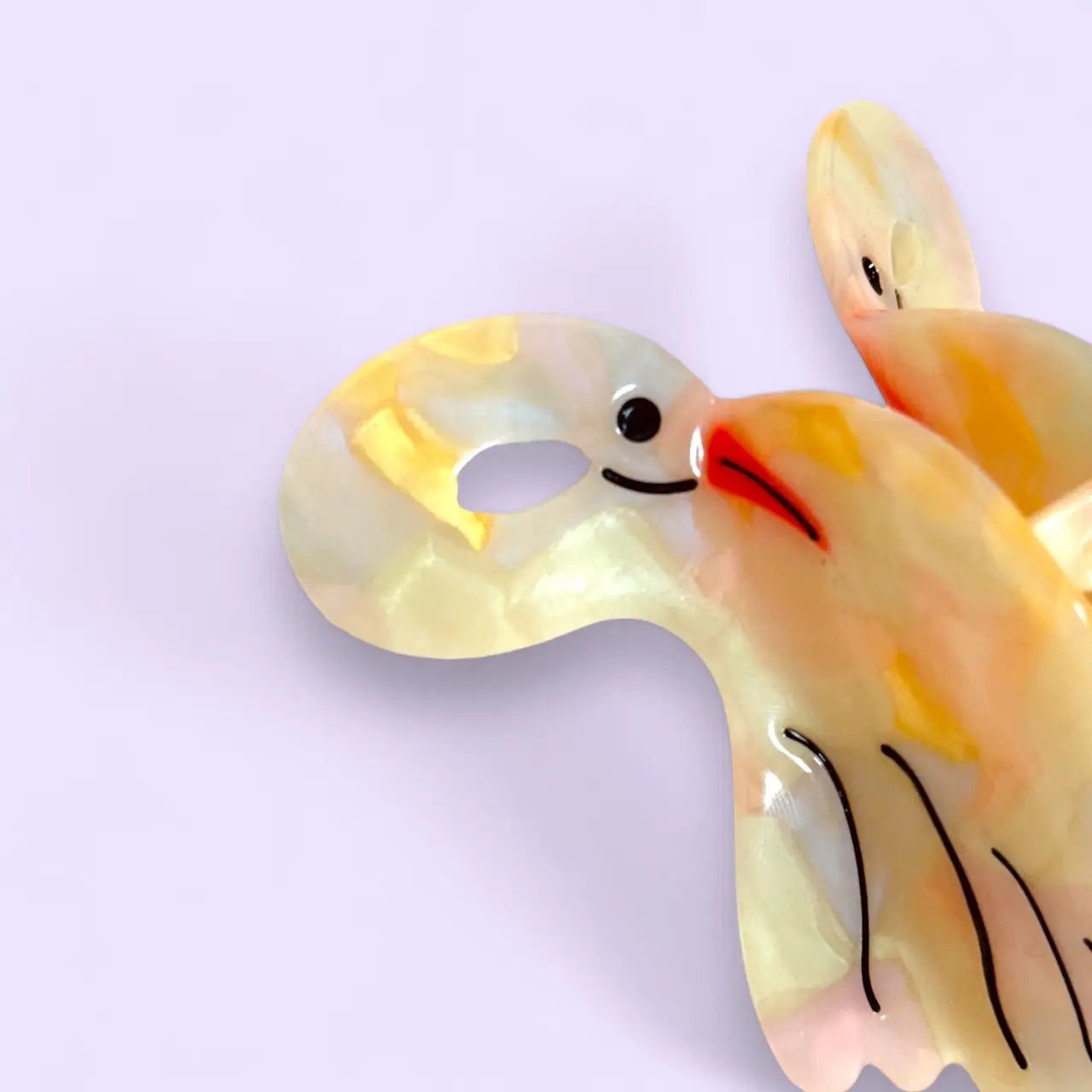 Egret Hair Claw by Carolyn Suzuki