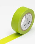 Matte Lime Green Washi Tape by MT Kamoi Kakoshi