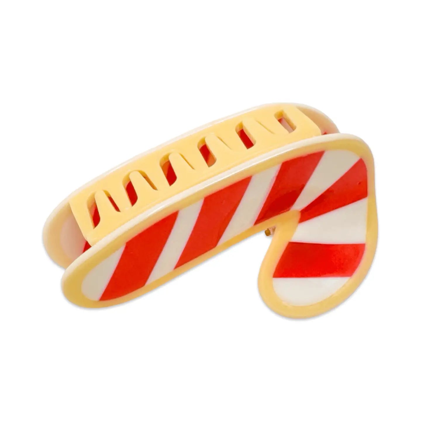 Candy Cane Hair Claw by Jenny Lemons
