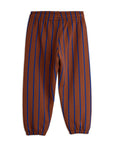 Vertical Stripe Sweatpants -  Brown by Mini Rodini
