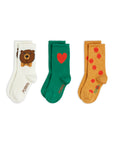 Bear 3-Pack Kid Socks by Mini Rodini