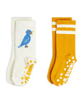 Bird 2-Pack Anti-Slip Kids Socks by Mini Rodini