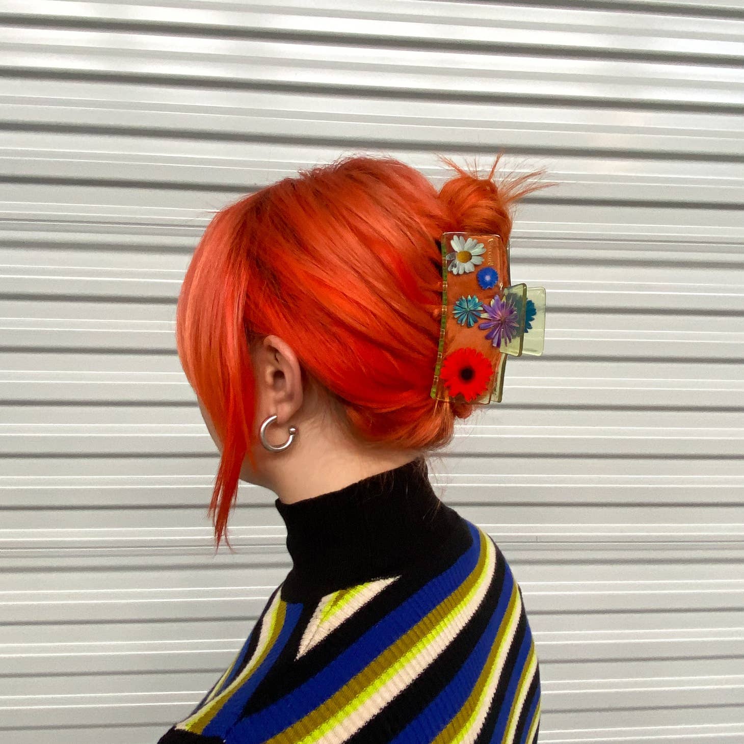 Box Hair Claw in Flower Power by Chunks