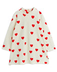 Hearts Velour Dress by Mini Rodini