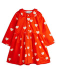Hearts Woven Dress by Mini Rodini