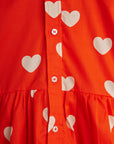 Hearts Woven Dress by Mini Rodini