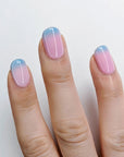 Blue & Pink Bisou Bisou Thermal Nail Polish