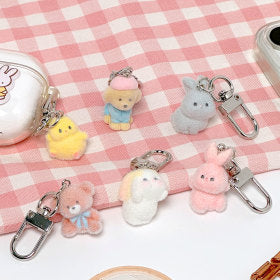 Fluffy Animal Mini Keyring by K-Wonderland