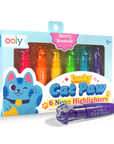 Lucky Cat Paw: Neon Scented Highlighters (Set of 6)