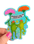 Immigrants Make Our Country Better Glitter Sticker